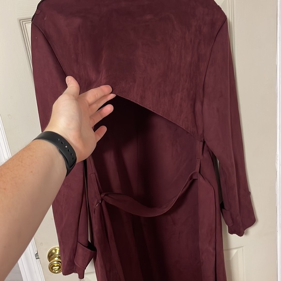 Magaschoni Maroon Velour Jacket - Picture 7 of 7